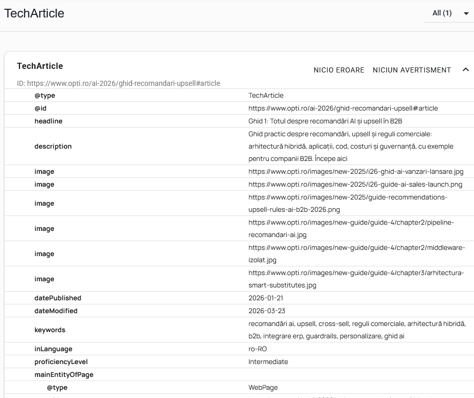 Architecture - schema.org JSON-LD implementation
