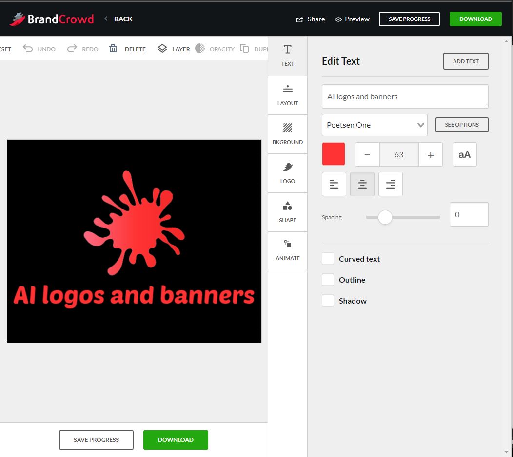 Logo customization