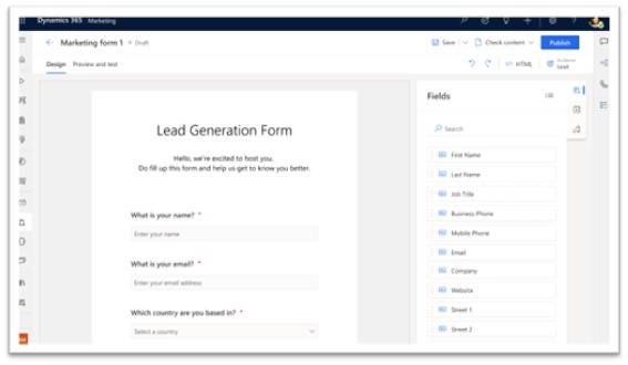 Dynamic 365 forms