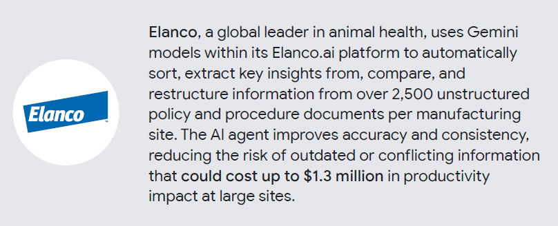 Elanco case study, Google Cloud: AI Agent Trends 2026 report