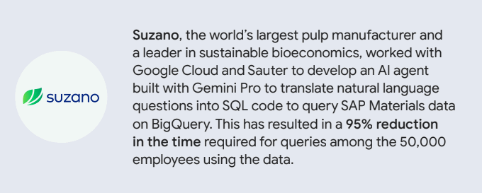 Suzano case study cited in the Google Cloud: AI Agent Trends 2026 report