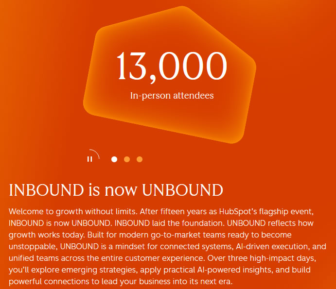 The new stage of HubSpot's annual conference: UNBOUND 2026