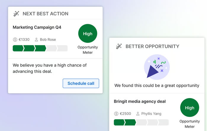 AI-powered opportunity score in Pipedrive