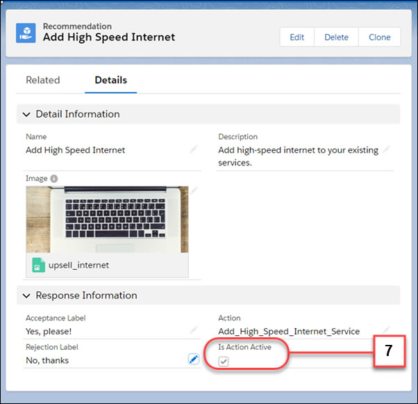 Salesforce: Defining an NBA card in Einstein