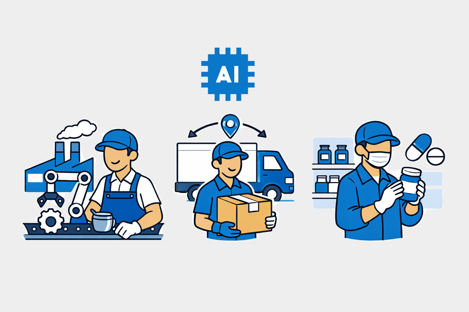 AI for "blue collar" jobs: 5 (out of 10) projects to increase sales in the real economy: manufacturing, distribution, pharma