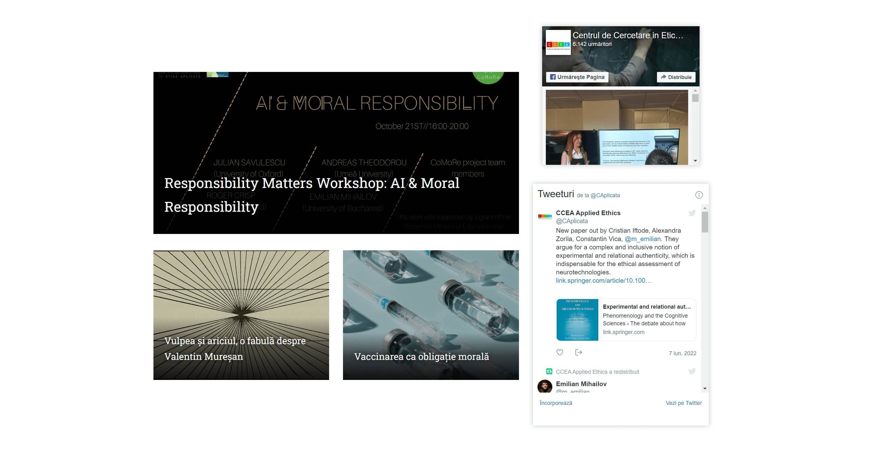 OPTI Creates New Academic Website for Center for Research in Applied Ethics