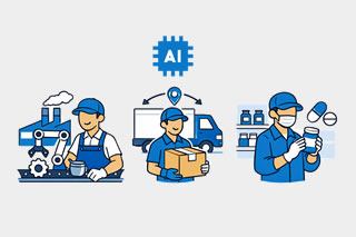 AI for "blue collar" jobs: 5 (out of 10) projects to increase sales in the real economy: manufacturing, distribution, pharma
