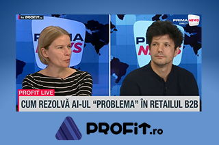 Marian Călborean at Profit Live: "AI success in B2B sales starts with data unification and strict compliance with commercial rules"