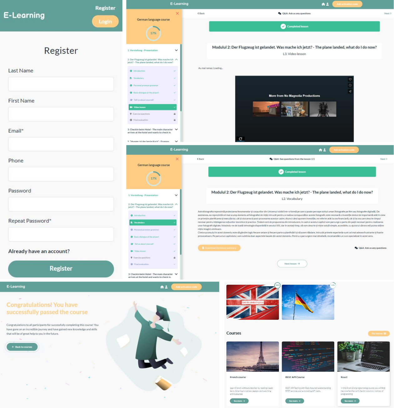 App Screens