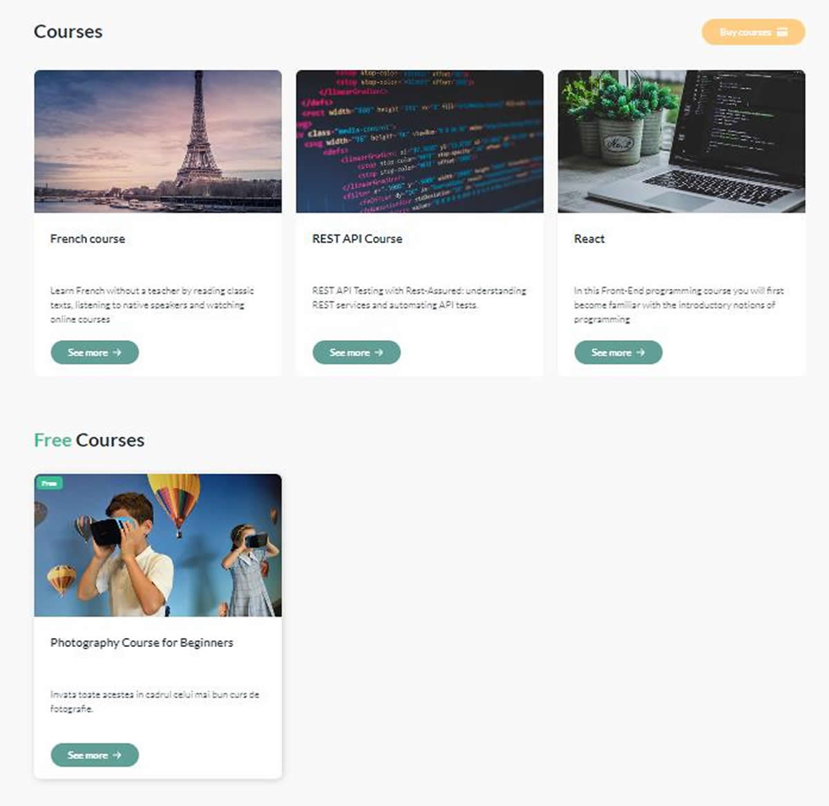 Listed Courses